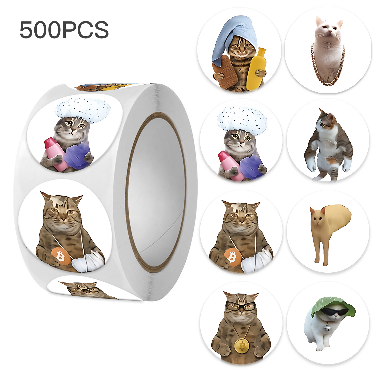 Badminton Meme - 100-500pcs Funny Cat Graffiti Emotion Meme