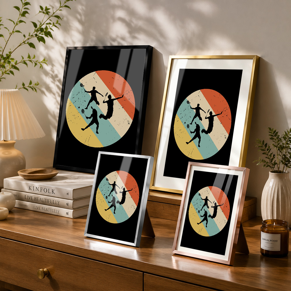 Badminton Player Retro Metal P - Badminton Photo recension och pris