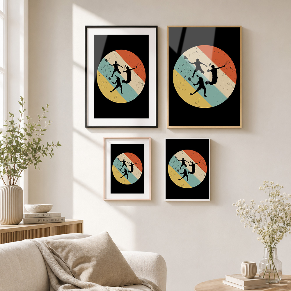 Badminton Player Retro Metal P - Badminton Photo recension och pris