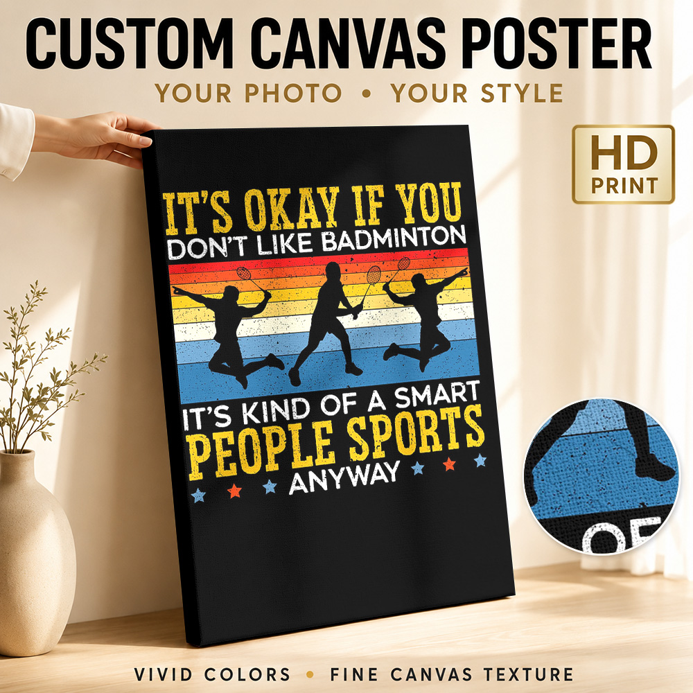 Badminton Player Canvas Poster - Badminton Photo recension och pris