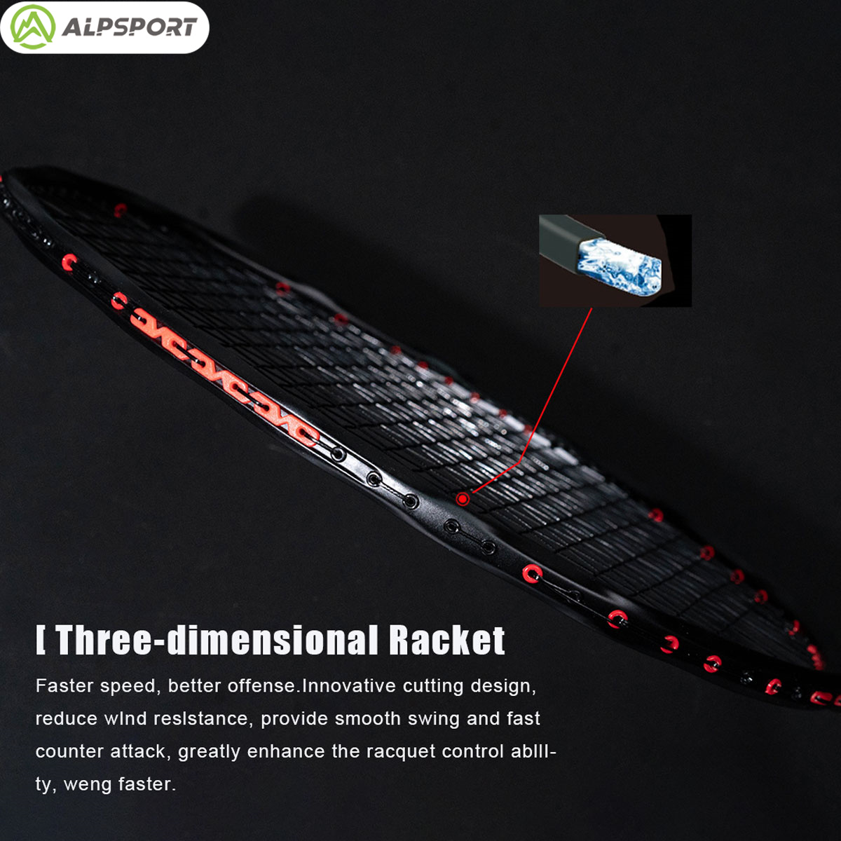 Alpsport MH-V5 5U 75g Wave Leg - Badminton Photo recension och pris