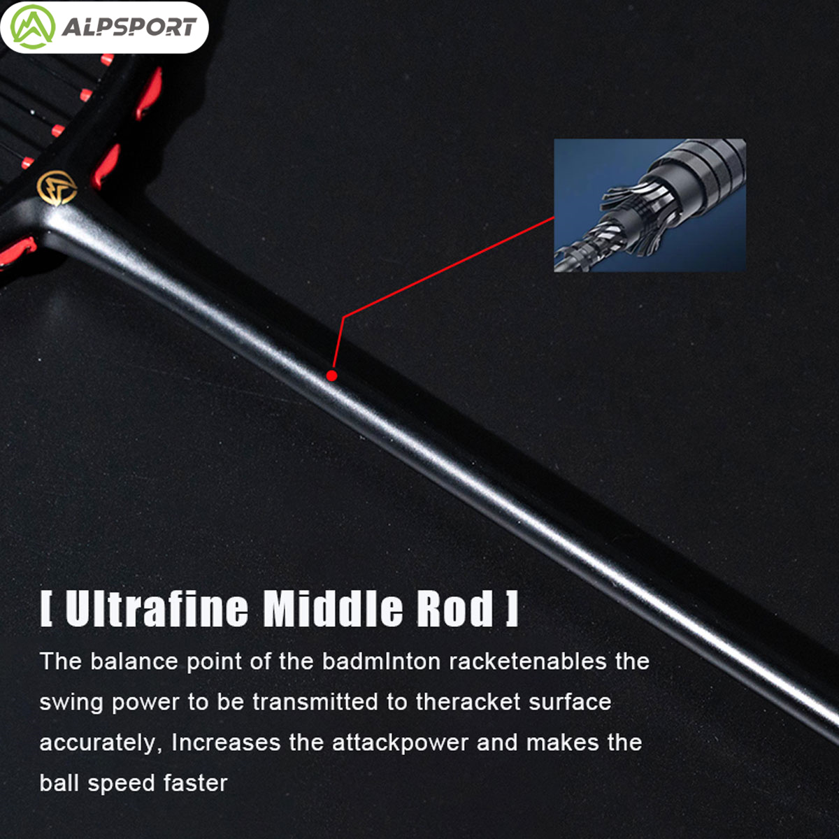 Alpsport MH-V5 5U 75g Wave Leg - Badminton Photo recension och pris